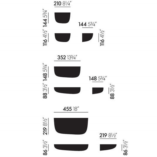 Corniches Wall Shelves, White Gloss