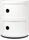 Kartell Componibili Classic Storage 2 Elements White - NEW - NO BOX