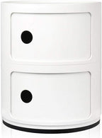 Kartell Componibili Classic Storage 2 Elements White - NEW - NO BOX