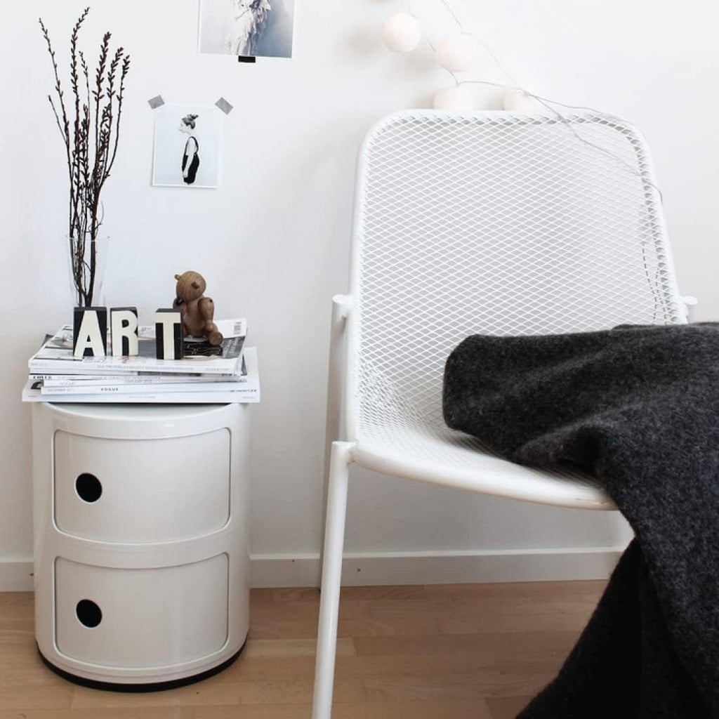 Kartell Componibili Classic Storage 2 Elements White - NEW - NO BOX