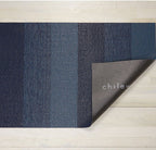 Chilewich Indoor/Outdoor Shag Marbled Stripe Bay Blue