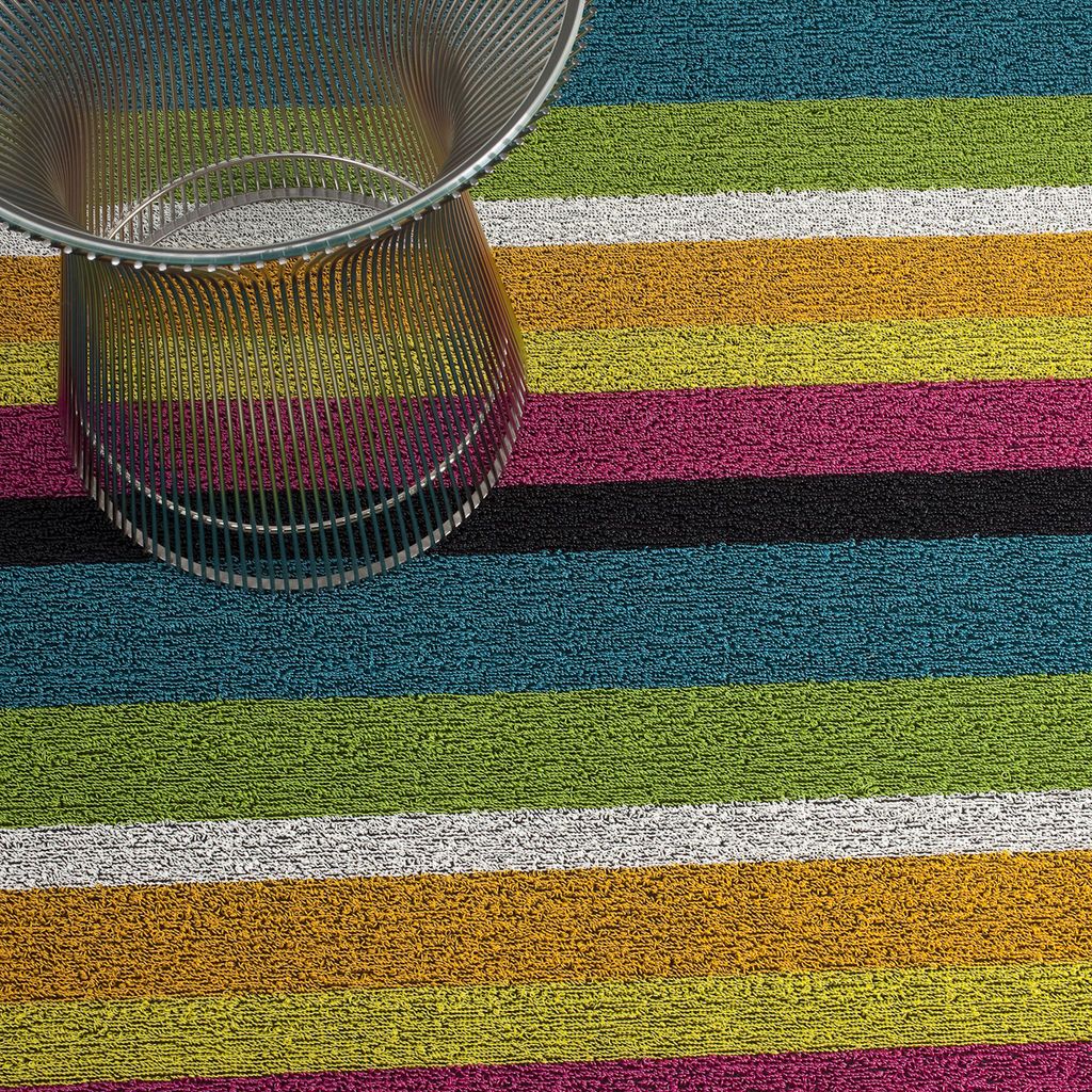 Chilewich Shag Bold Stripe Multi Big Mat
