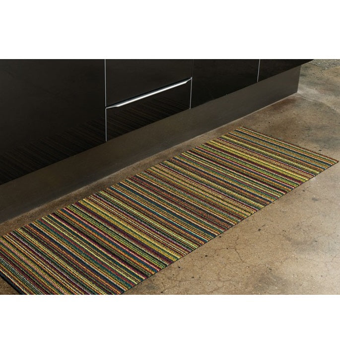 Chilewich Shag Skinny Stripe Bright Multi Runner