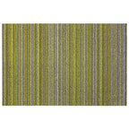 Chilewich Shag Skinny Stripe Floormat Citron