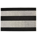 Chilewich Shag Bold Stripe Black and White Doormat