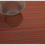 Chilewich Shag Skinny Stripe Orange Big Mat