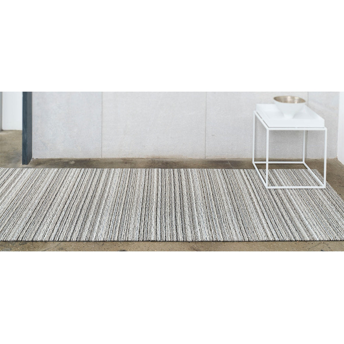 Chilewich Shag Skinny Stripe Birch Runner