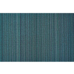 Chilewich Shag Skinny Stripe Floormat Turquoise